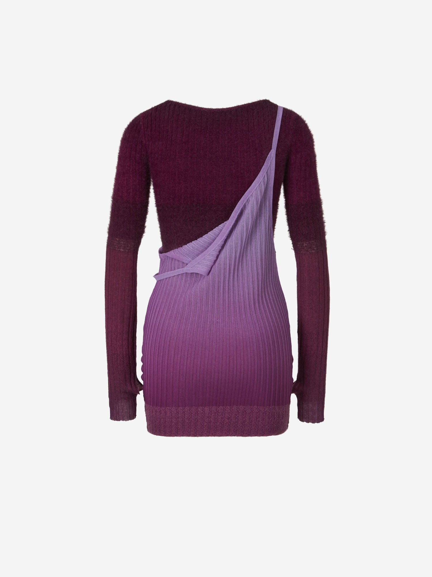 Outlet online The Attico Mujer Vestido Midi Degradè color Burdeos sku 721-000270 01 - Foto 6