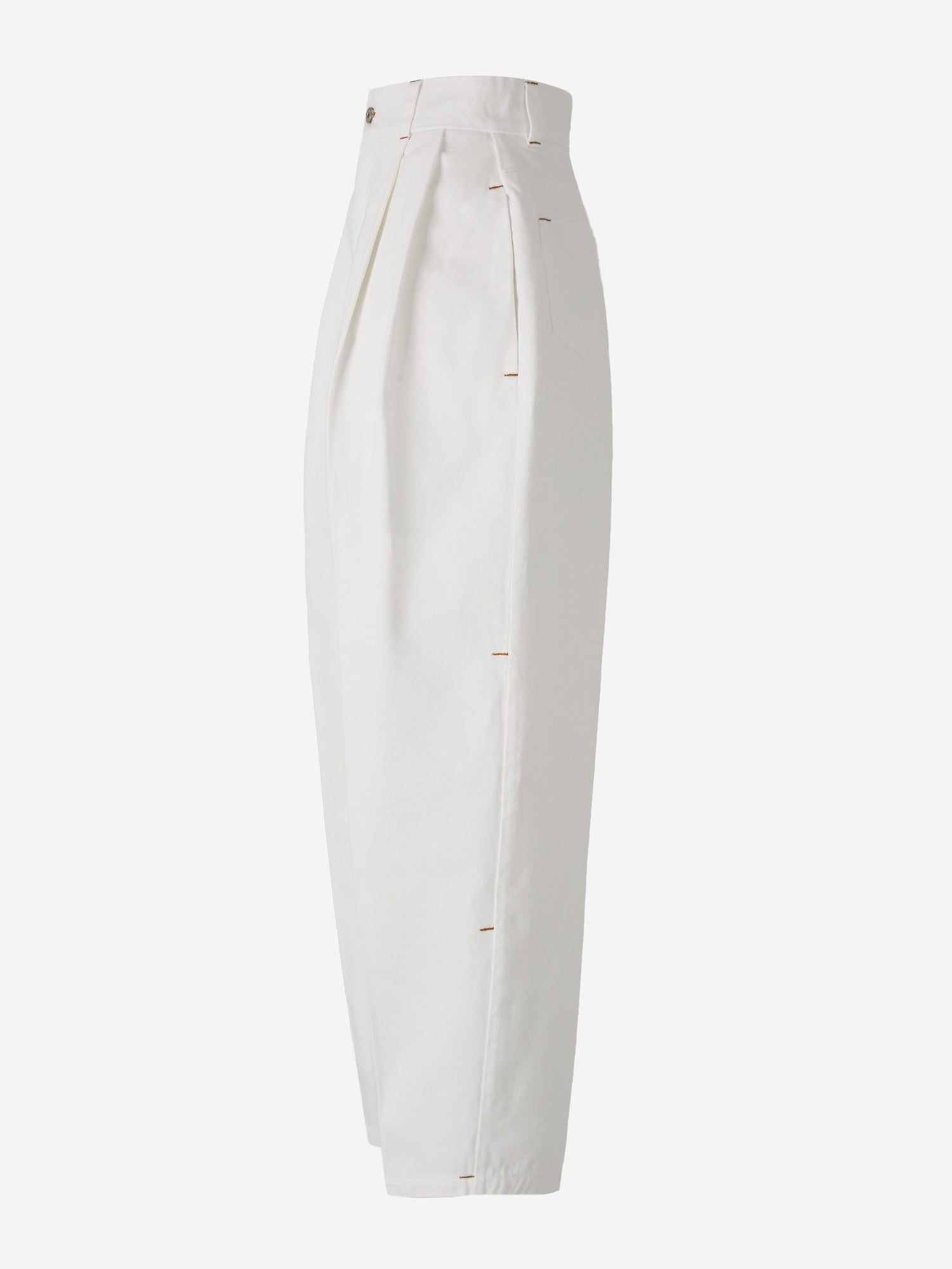 Outlet online Jacquemus Mujer Jeans Le de-Nîmes Curzio color Crema sku 763-001602 01 - Foto 2