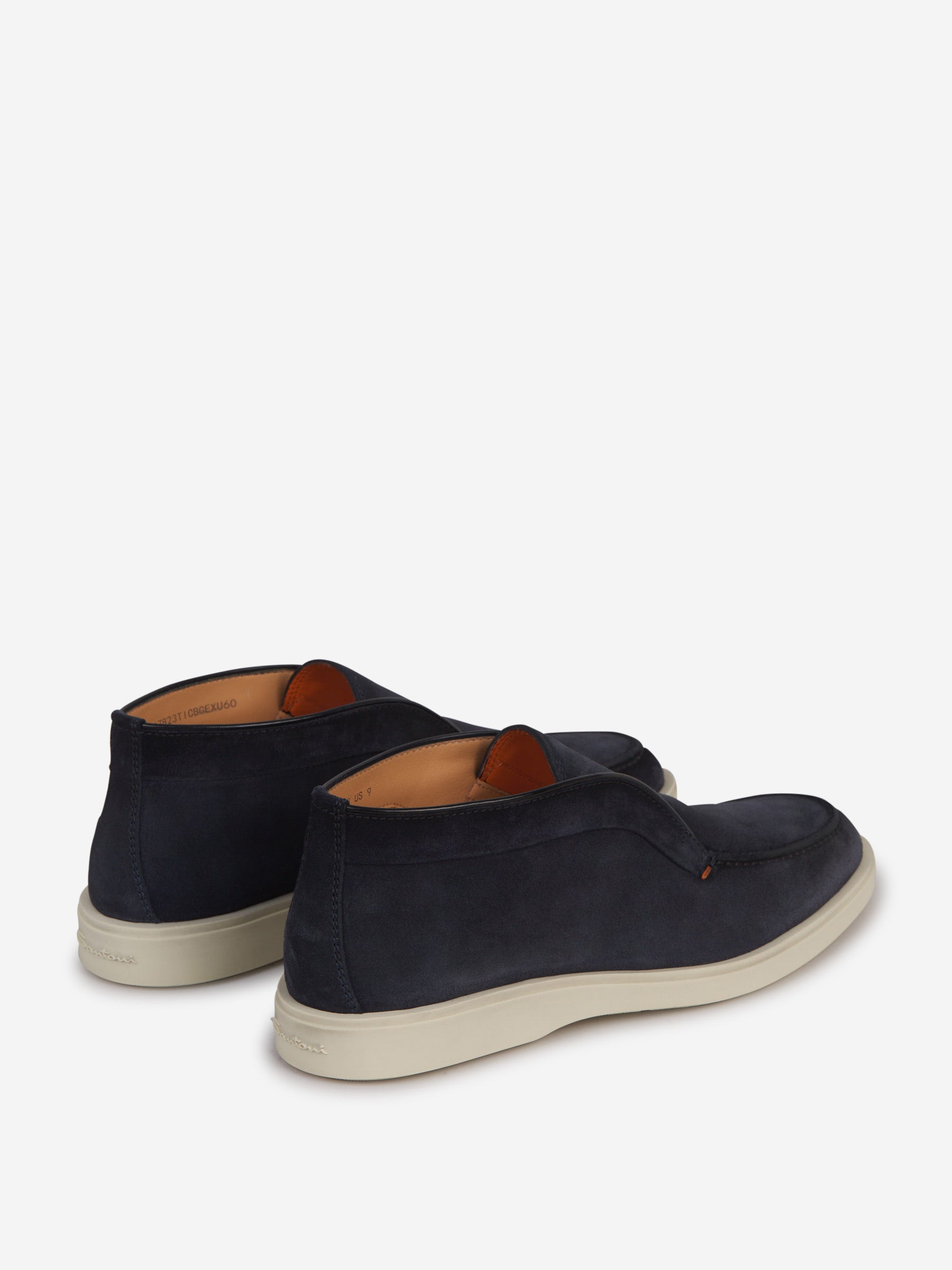 Outlet online Santoni Hombre Mocasines Altos Piel color Azul Noche sku 611-004409 01 - Foto 4