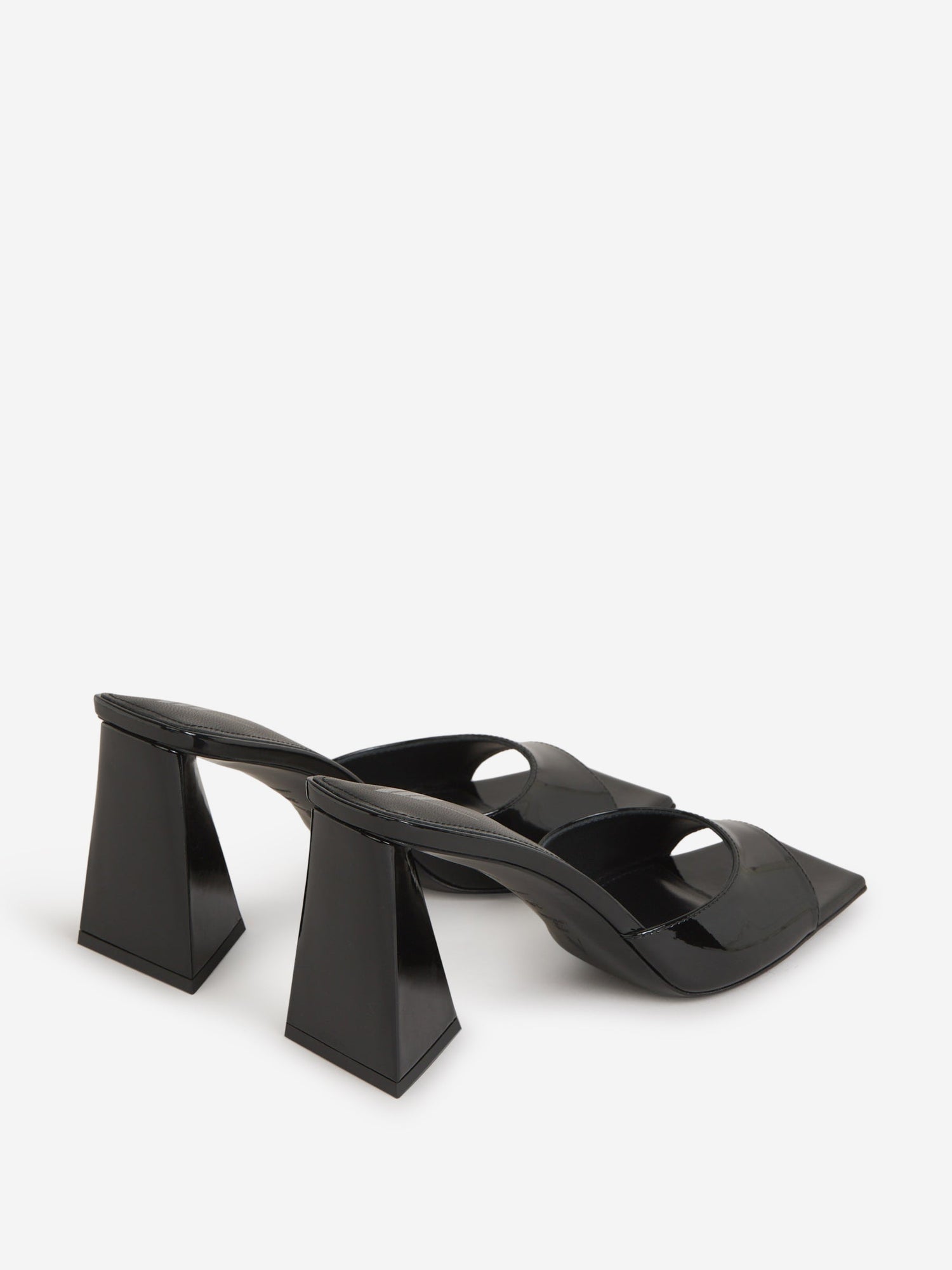 Outlet online The Attico Mujer Mules Charol Mini Devon color Negro sku 800-005190 01 - Foto 3