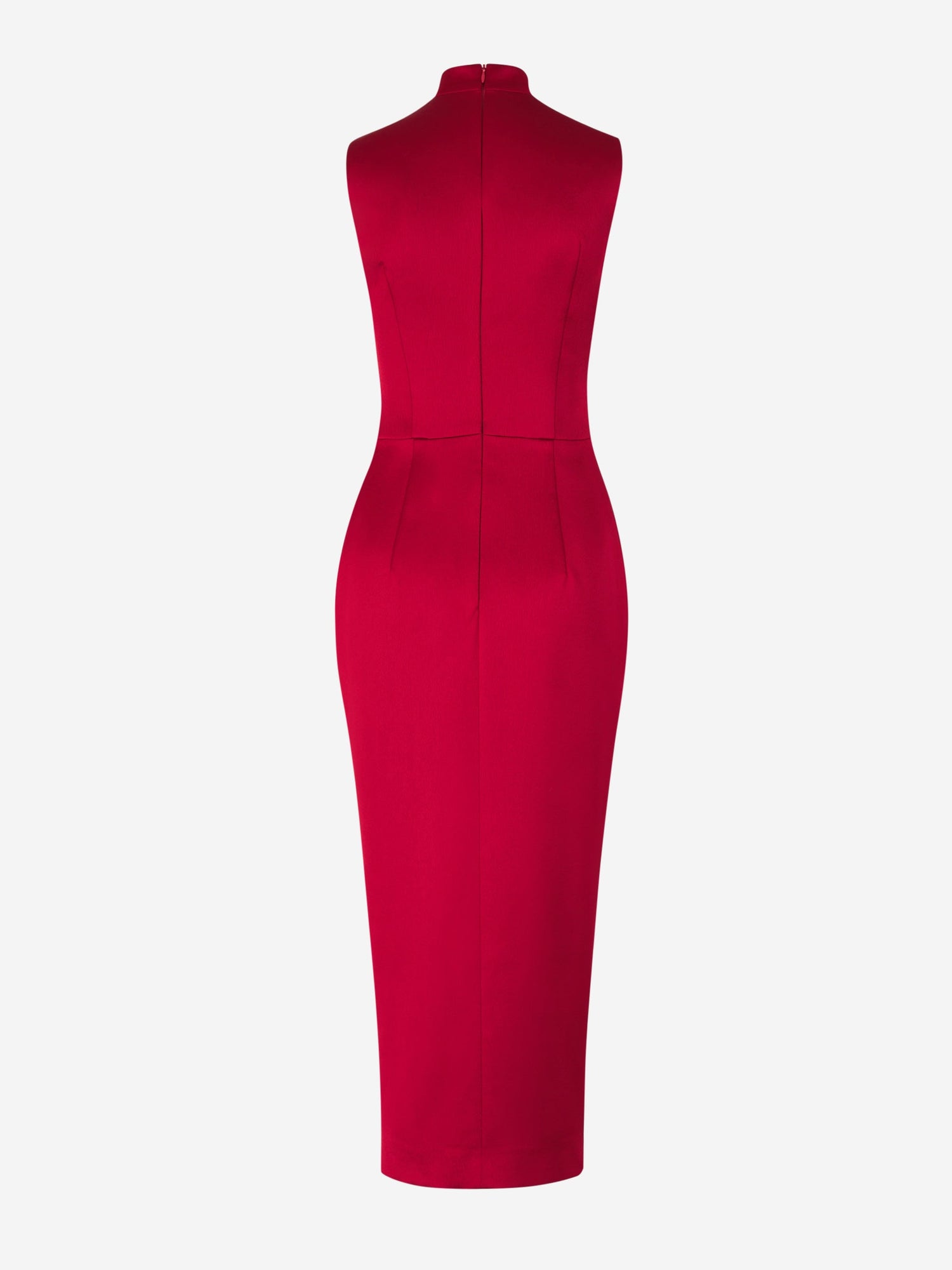 Outlet online Rasario Mujer Vestido Midi Satén color Rojo sku 732-001369 01 - Foto 3