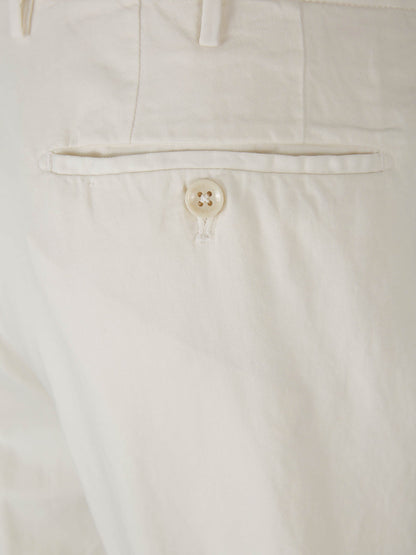 Outlet online Incotex Hombre Pantalones Chinos Tapered Fit color Blanco sku 521-002976 04 - Foto 4