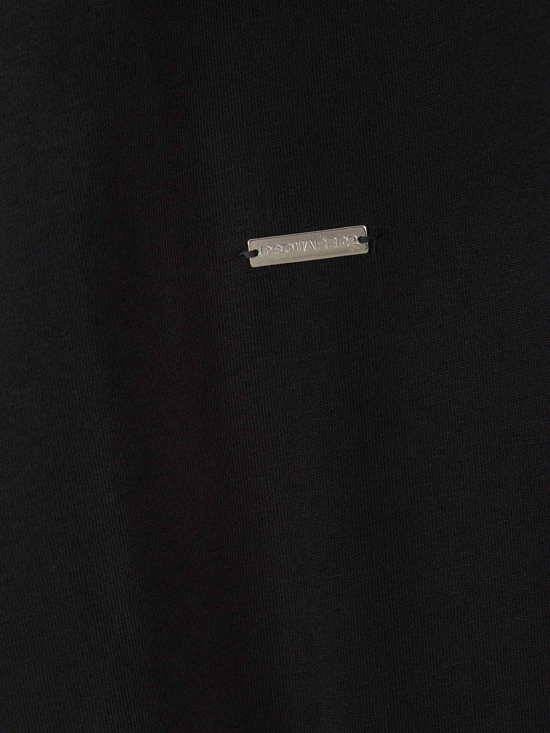 Outlet online Dsquared2 Hombre Camiseta Logo Algodón color Negro sku 553-003794 02 - Foto 5