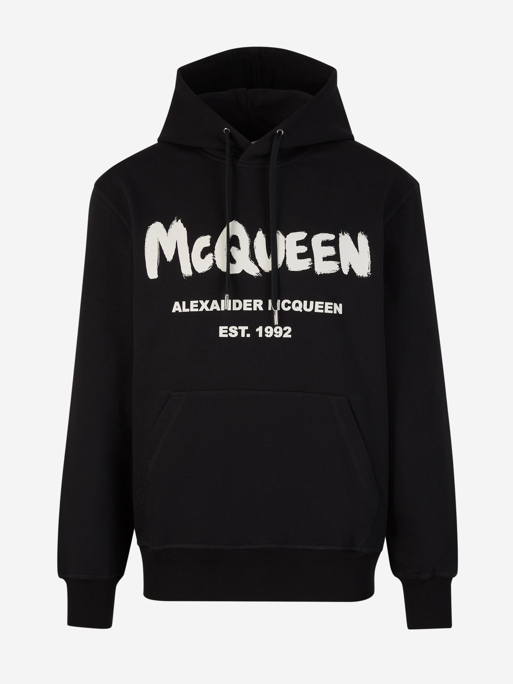 Outlet online McQueen Hombre Sudadera Capucha Estampada color Negro sku 545-001530 01 - Foto 1