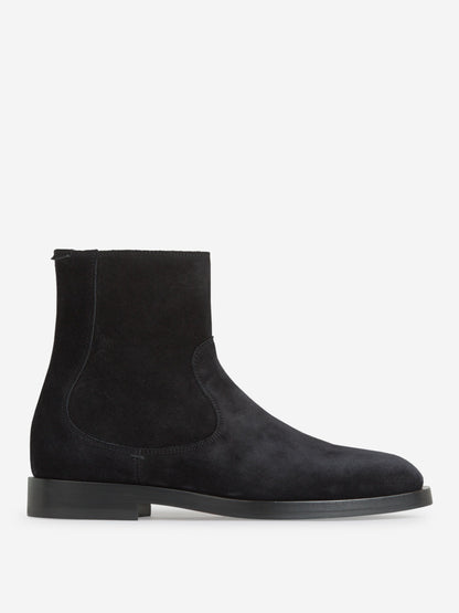 Outlet online Brunello Cucinelli Hombre Botas Piel Ante color Azul Noche sku 611-004458 01 - Foto 1
