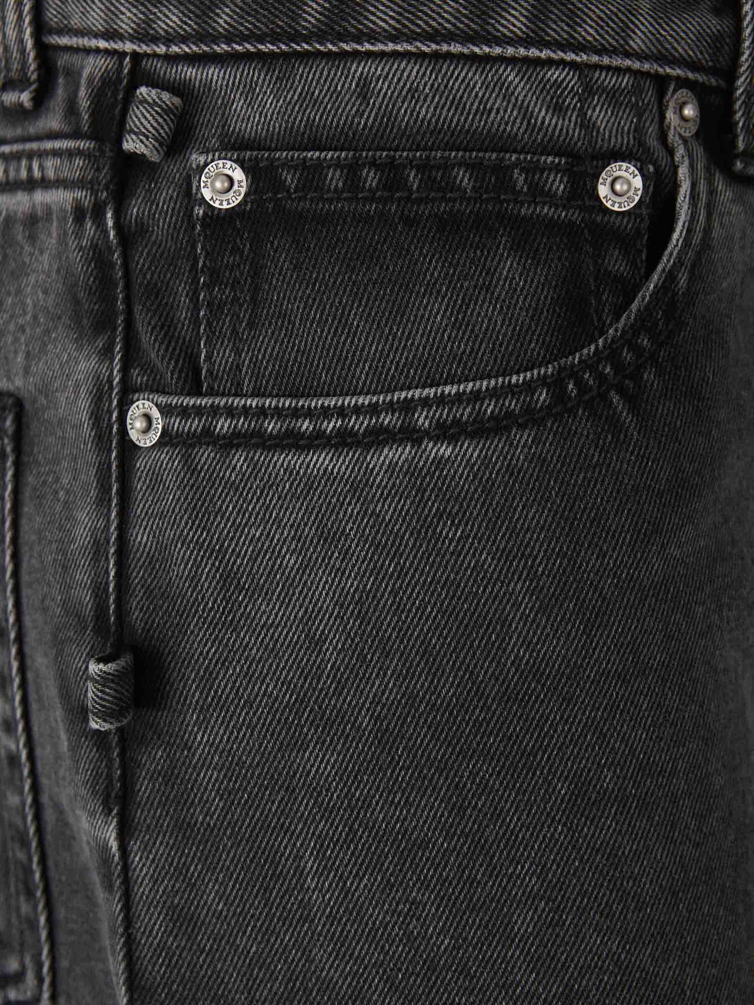 Outlet online McQueen Hombre Jeans Efecto Desgastado color Negro sku 522-002717 01 - Foto 4