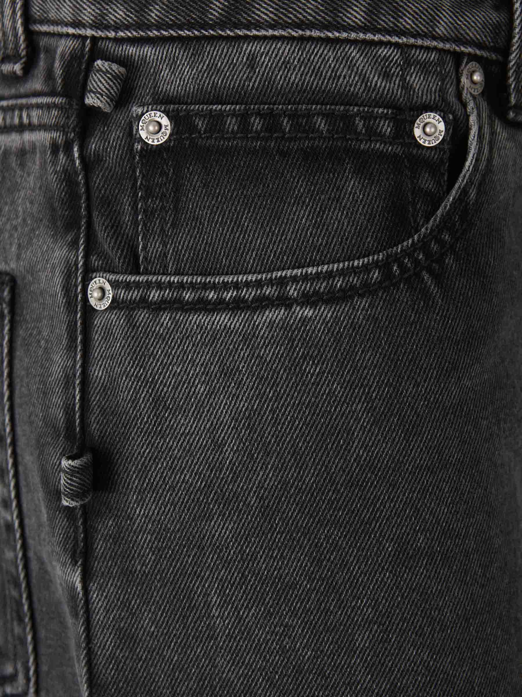 Outlet online McQueen Hombre Jeans Efecto Desgastado color Negro sku 522-002717 01 - Foto 4