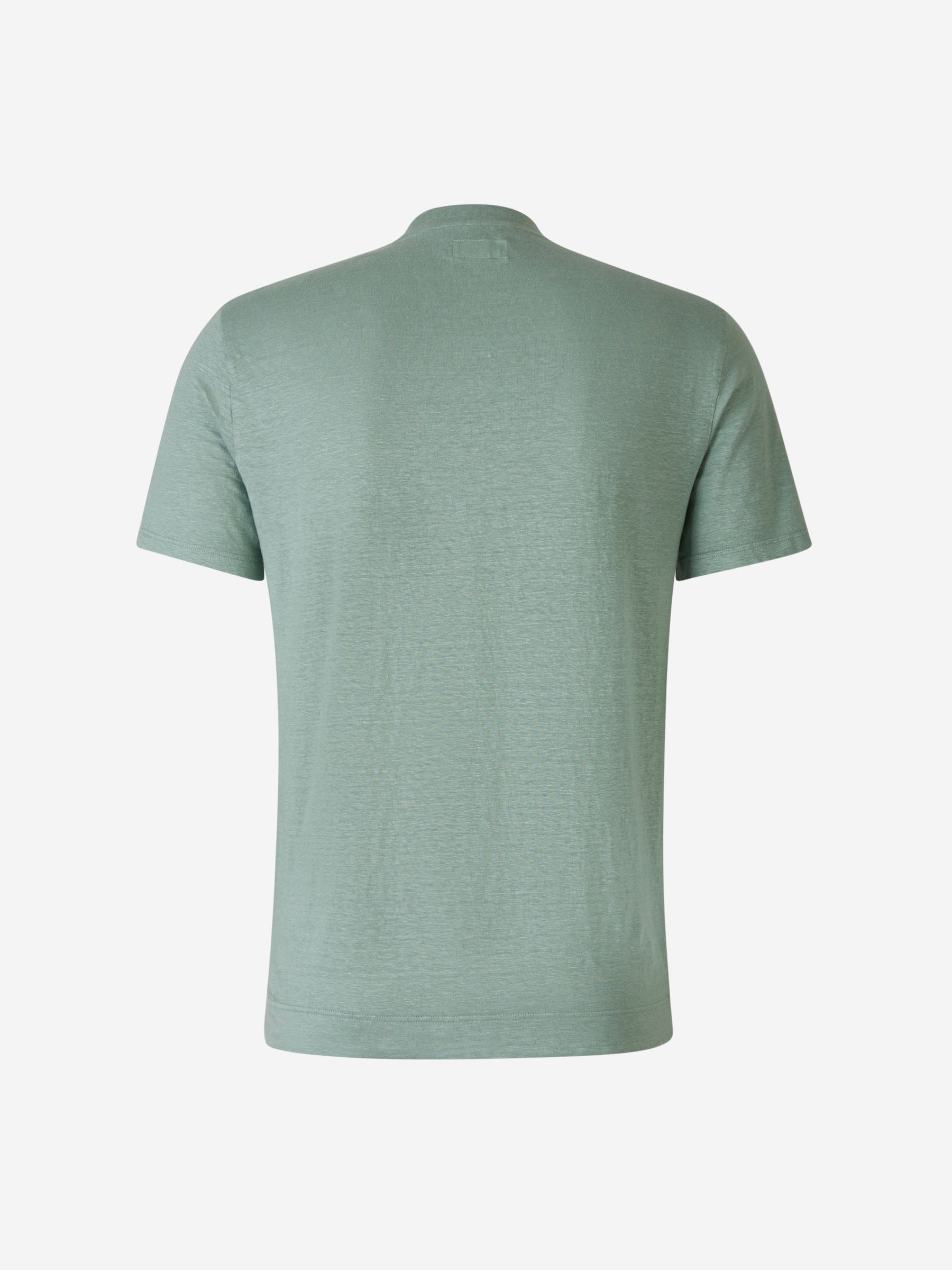 Outlet online Santa Eulalia Hombre Camiseta Punto Lino color Verde Menta sku 553-003693 02 - Foto 2