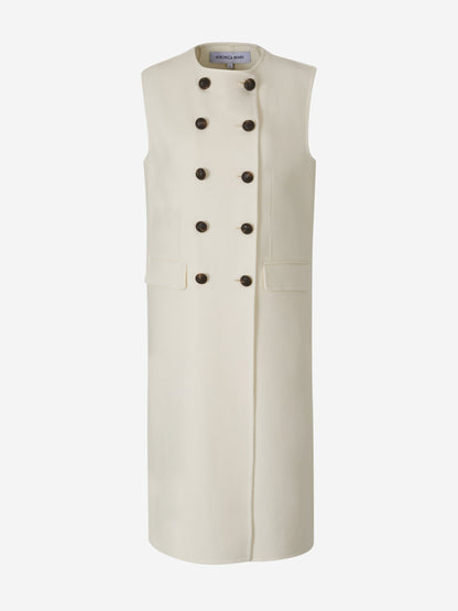 Outlet online Veronica Beard Mujer Chaleco Hoxton Abotonado color Marfil sku 775-000178 01 - Foto 2