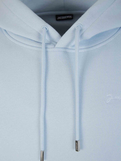 Outlet online Jacquemus Hombre Sudadera Capucha Algodón color Azul Cielo sku 545-001562 01 - Foto 3