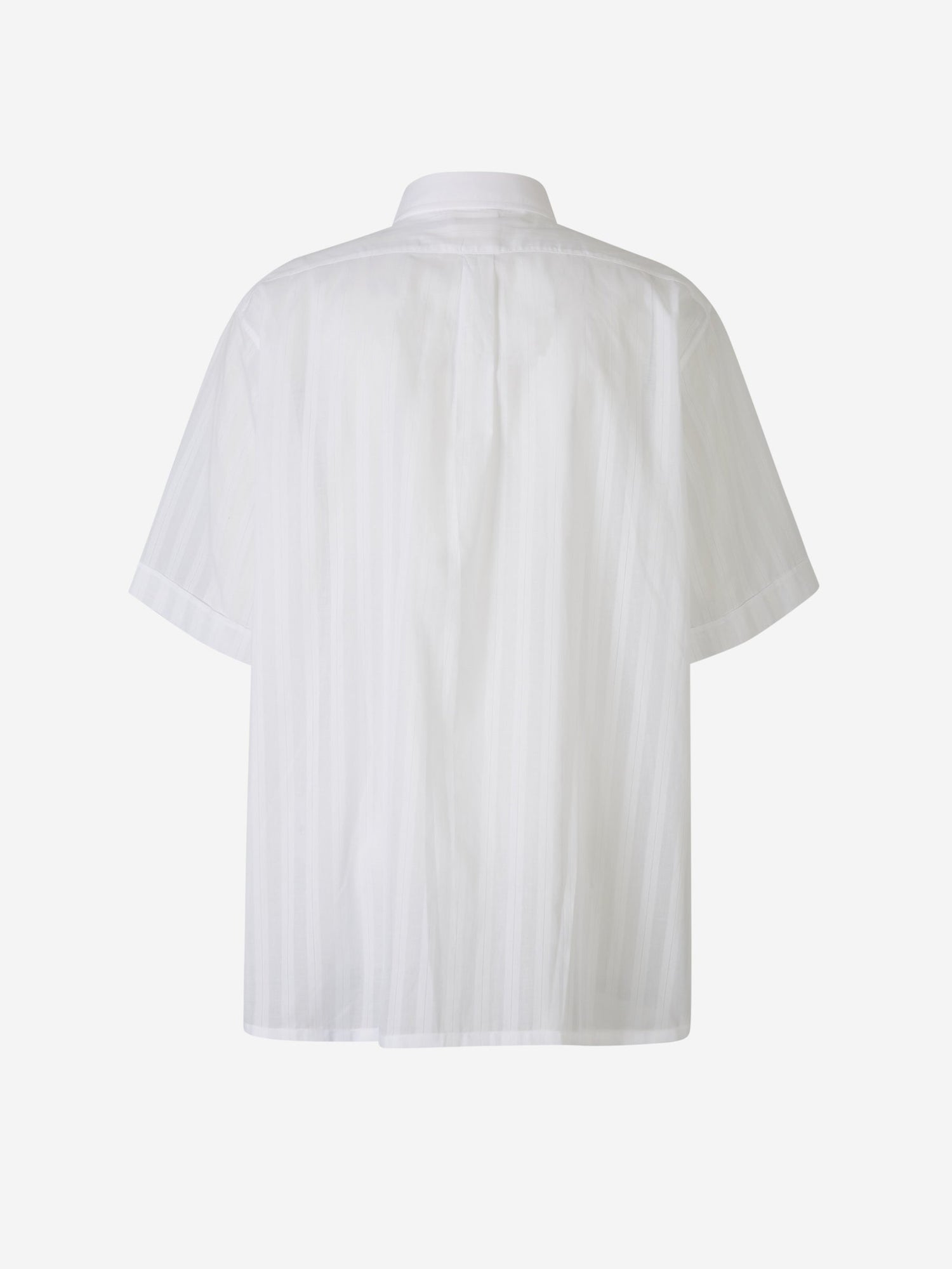Outlet online Givenchy Hombre Camisa Gasa Motivo Rayas color Blanco sku 532-000558 01 - Foto 3