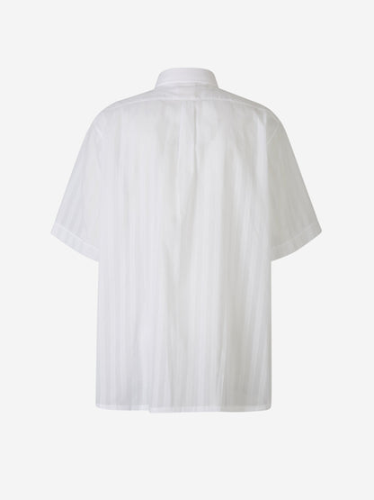Outlet online Givenchy Hombre Camisa Gasa Motivo Rayas color Blanco sku 532-000558 01 - Foto 3