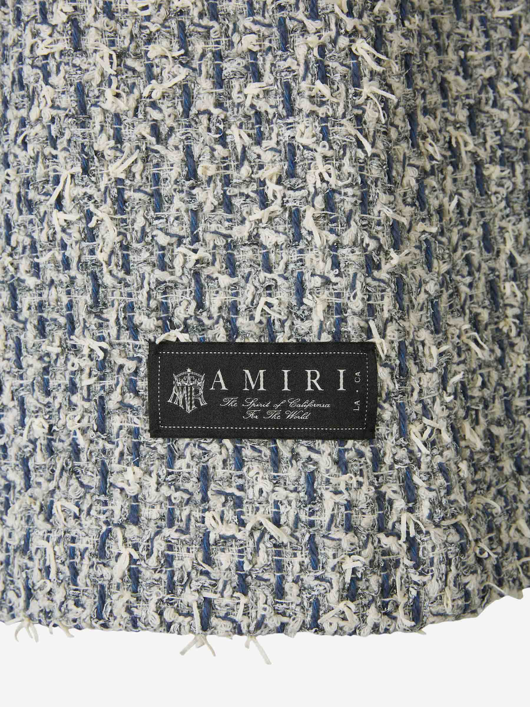 Outlet online Amiri Hombre Bermudas Tweed Boucle color Azul sku 523-000949 01 - Foto 6