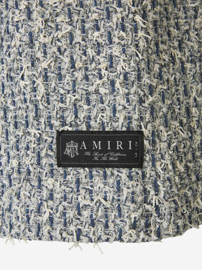 Outlet online Amiri Hombre Bermudas Tweed Boucle color Azul sku 523-000949 01 - Foto 6