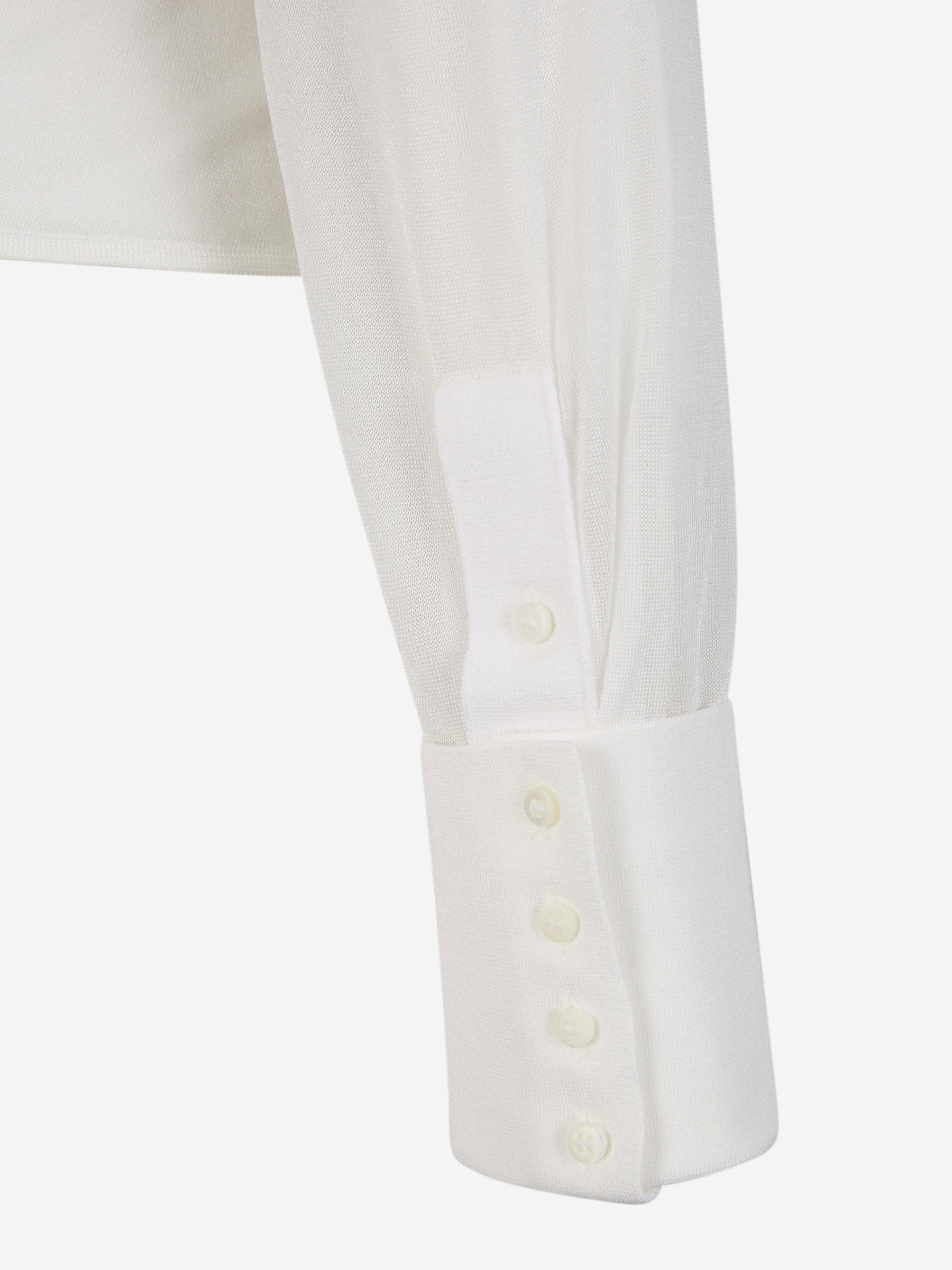 Outlet online Jacquemus Mujer Camisa La Chemise Brezza color Blanco sku 701-002015 01 - Foto 5