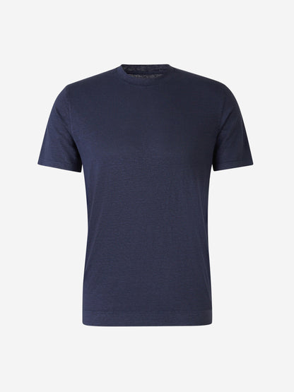 Outlet online Santa Eulalia Hombre Camiseta Punto Lino color Azul Marino sku 553-003693 03 - Foto 1