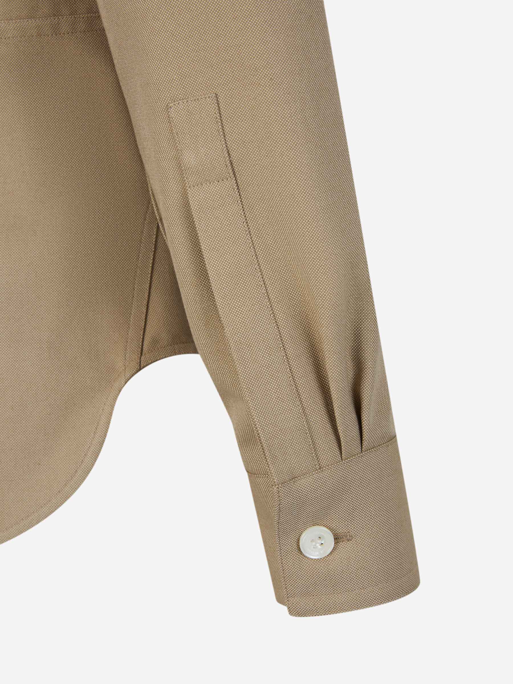 Outlet online McQueen Hombre Sobrecamisa Bolsillos Algodón color Topo sku 531-006169 01 - Foto 4