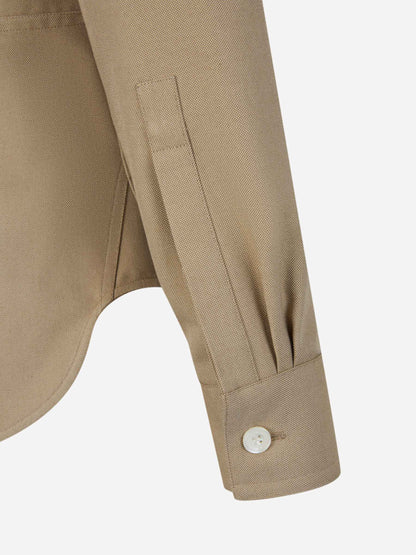 Outlet online McQueen Hombre Sobrecamisa Bolsillos Algodón color Topo sku 531-006169 01 - Foto 4