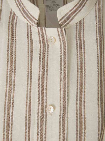 Outlet online Max Mara Mujer Vestido Midi Lino color Beis sku 721-000259 01 - Foto 4