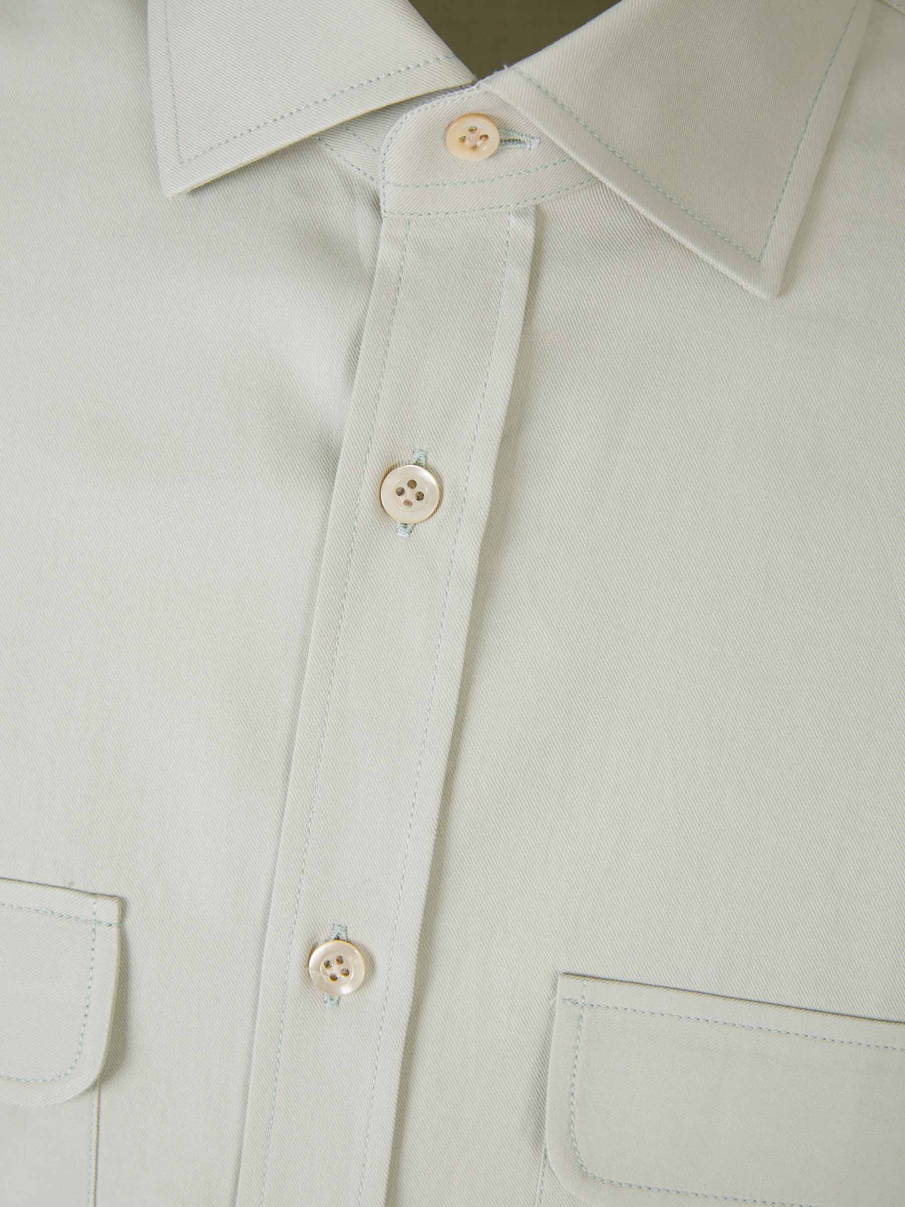 Outlet online Santa Eulalia Hombre Camisa Bolsillos Algodón color Verde Menta sku 531-006238 01 - Foto 3