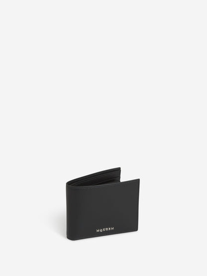 Outlet online McQueen Hombre Cartera Piel Logo color Negro sku 691-001384 01 - Foto 1