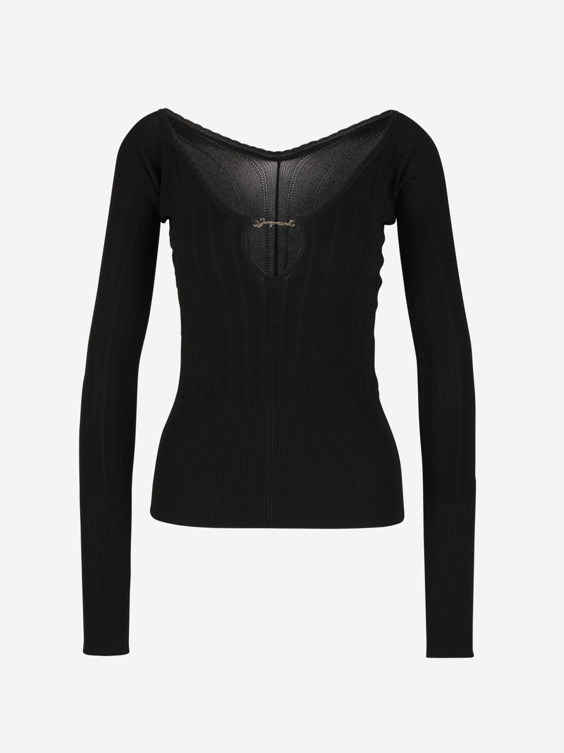 Outlet online Jacquemus Mujer Top Punto Logo color Negro sku 703-002095 01 - Foto 1