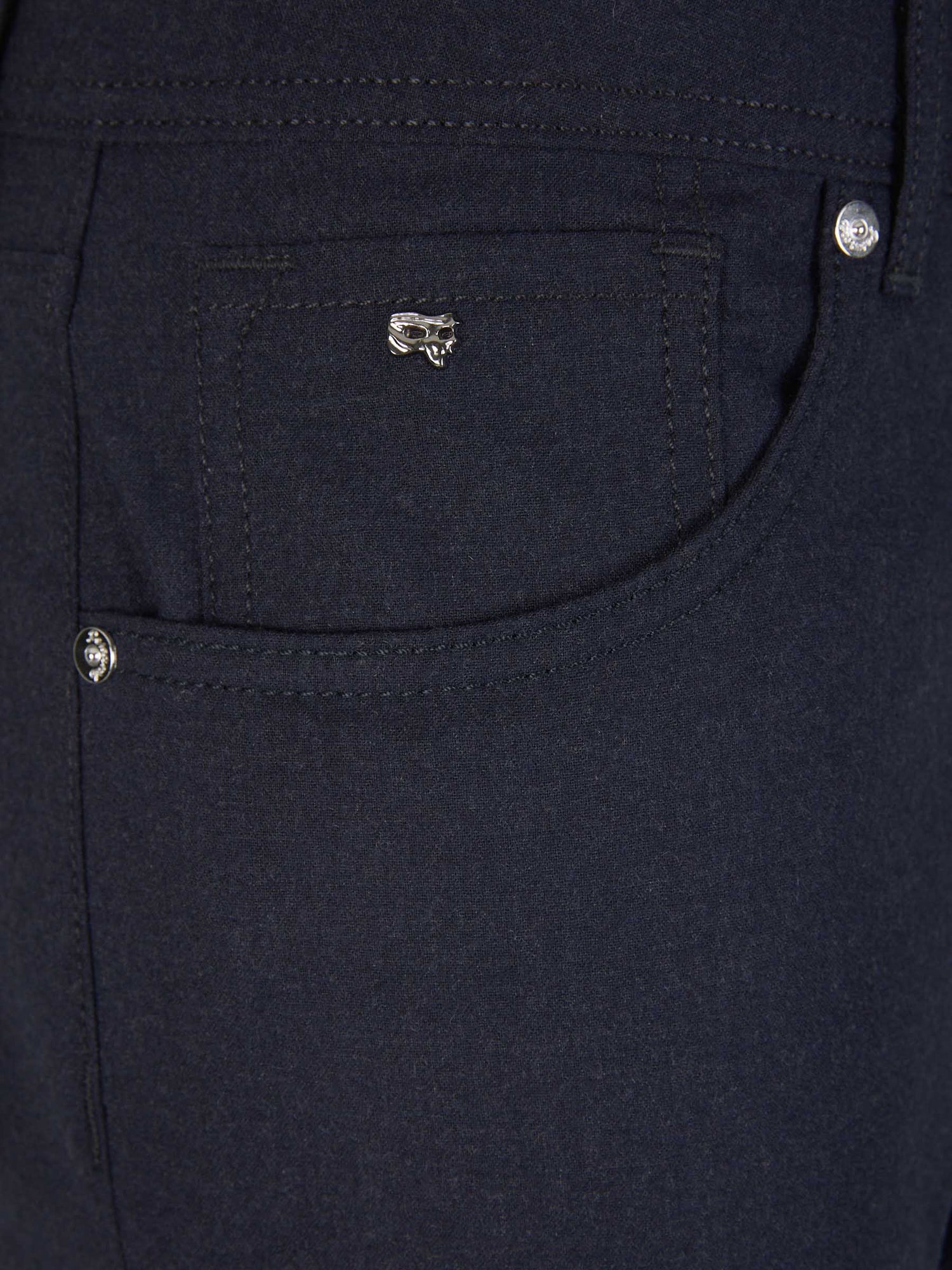 Outlet online Marco Pescarolo Hombre Pantalones Cinco Bolsillos color Azul Noche sku 522-002700 01 - Foto 3