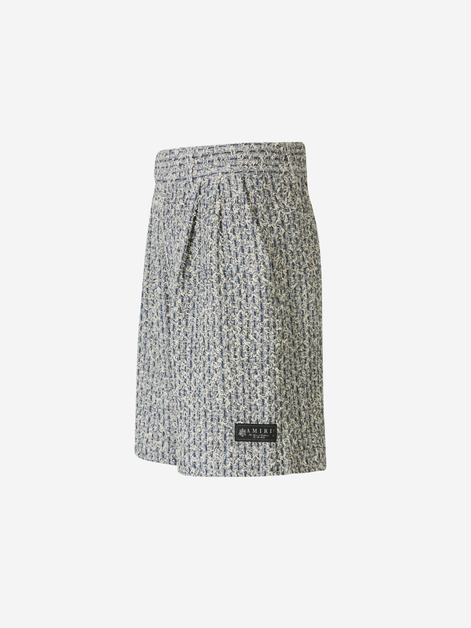 Outlet online Amiri Hombre Bermudas Tweed Boucle color Azul sku 523-000949 01 - Foto 3
