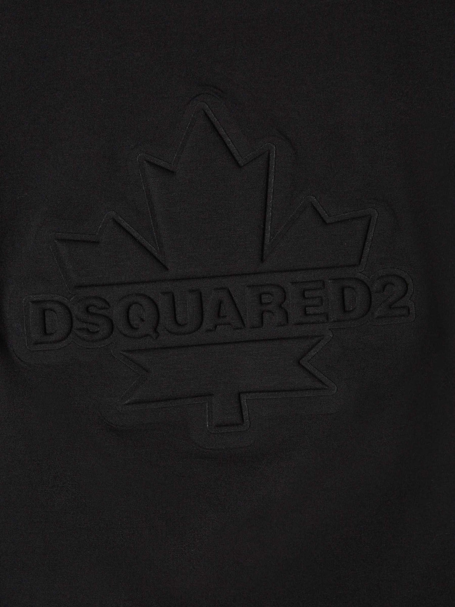Outlet online Dsquared2 Hombre Camiseta Logo Algodón color Negro sku 553-003817 01 - Foto 4