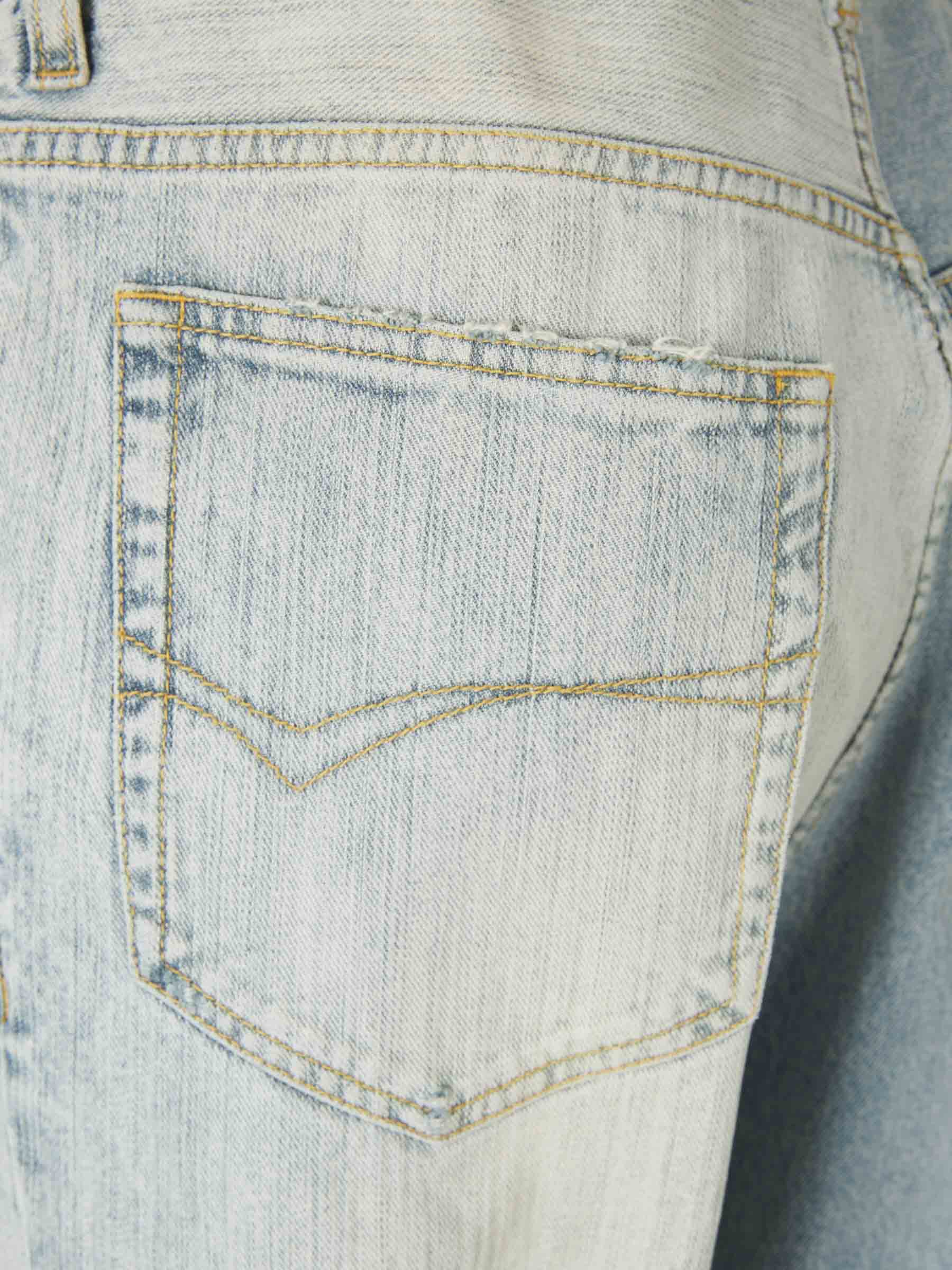 Outlet online Balenciaga Mujer Jeans Overseize Fit Bicolor color Azul Denim Oscuro sku 761-003578 01 - Foto 5