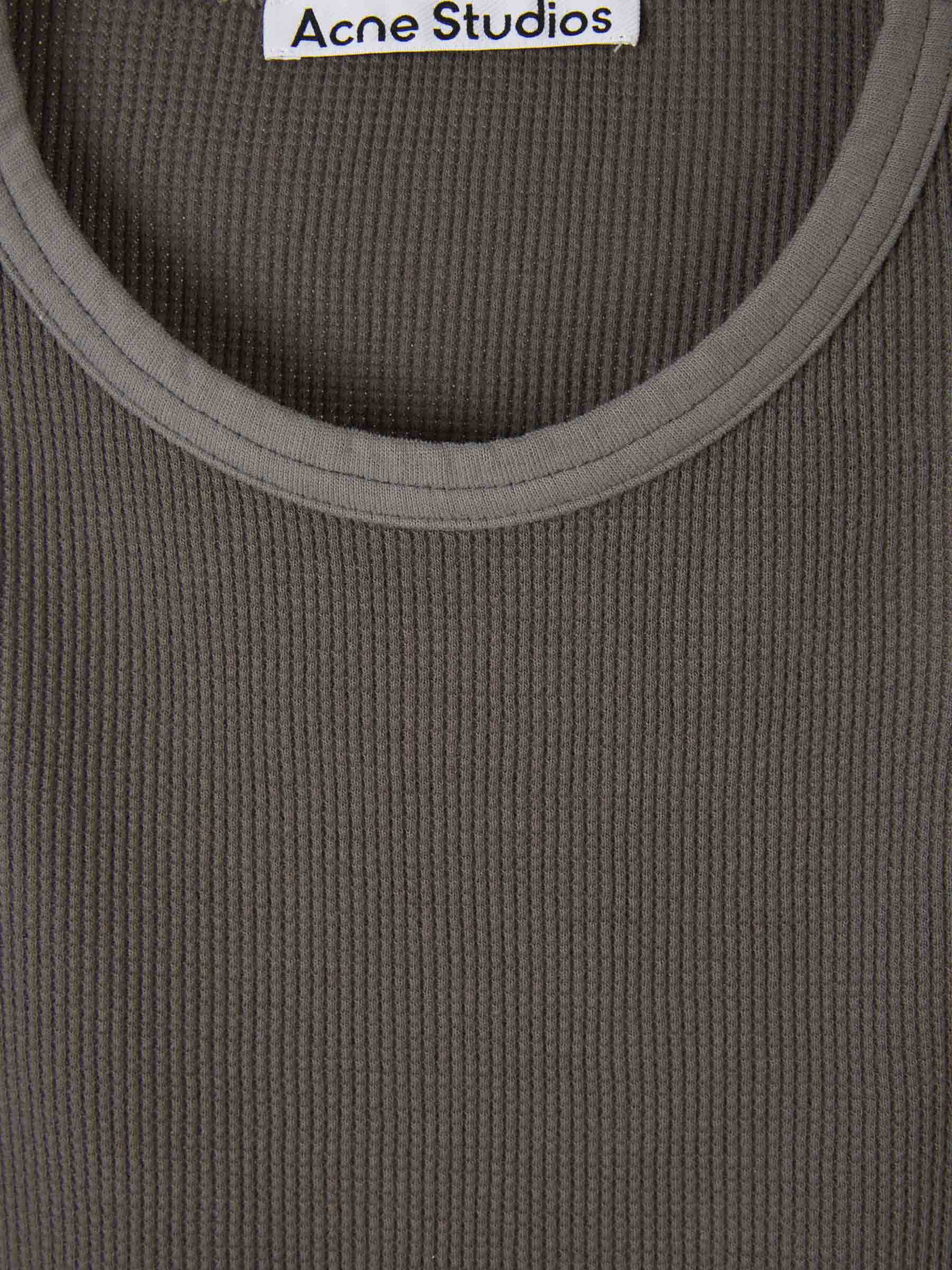 Outlet online Acne Studios Hombre Camiseta Texturizada Algodón color Topo sku 553-003529 01 - Foto 3