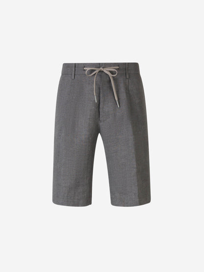 Outlet online Santa Eulalia Hombre Bermudas Lino color Gris Piedra sku 523-000978 01 - Foto 1