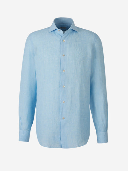 Outlet online Santa Eulalia Hombre Camisa Fluida Lino color Azul sku 531-006248 01 - Foto 1