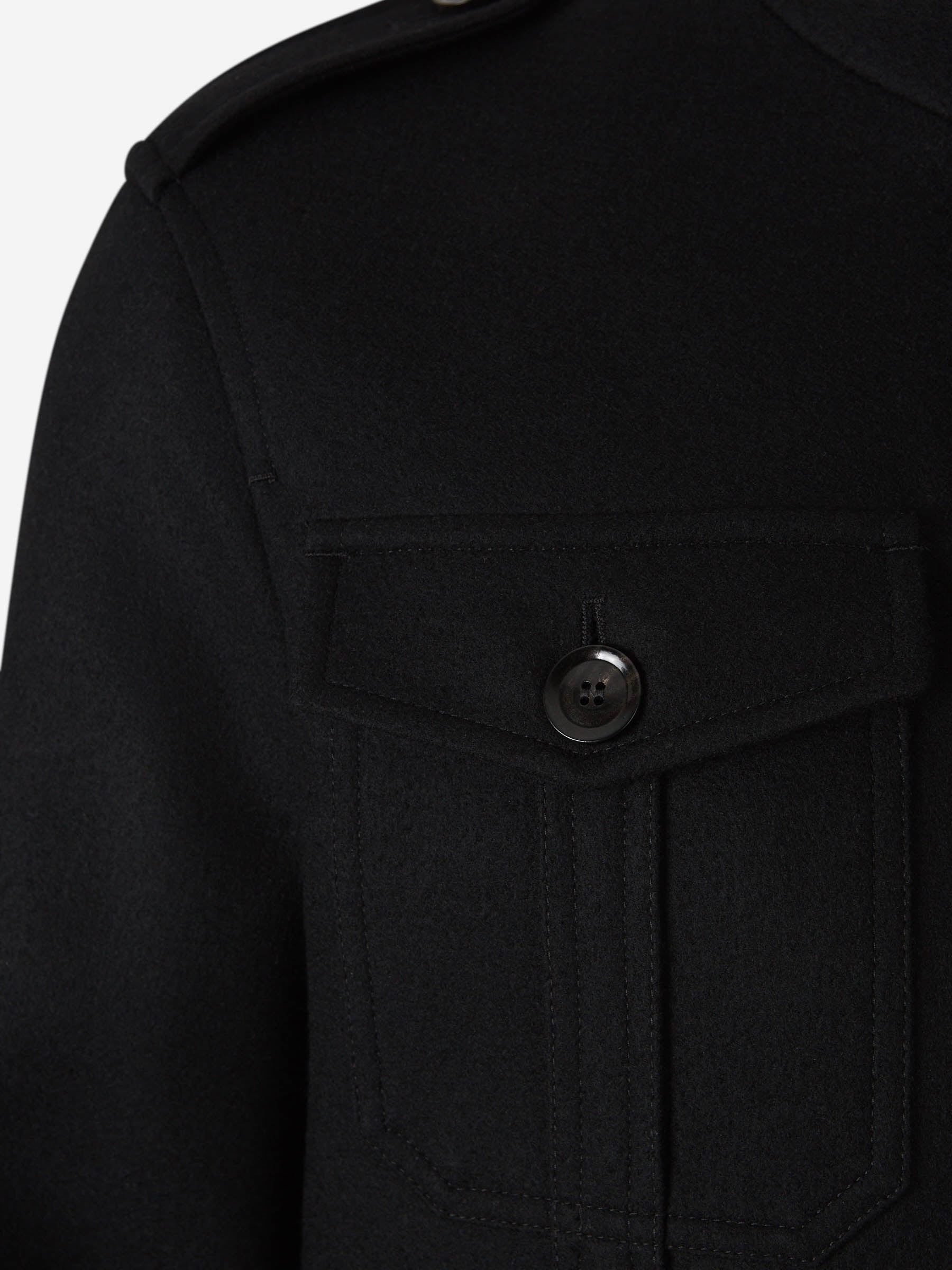 Outlet online Tom Ford Hombre Cazadora Camisera Lana color Negro sku 512-002412 00 - Foto 4