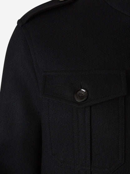 Outlet online Tom Ford Hombre Cazadora Camisera Lana color Negro sku 512-002412 00 - Foto 4