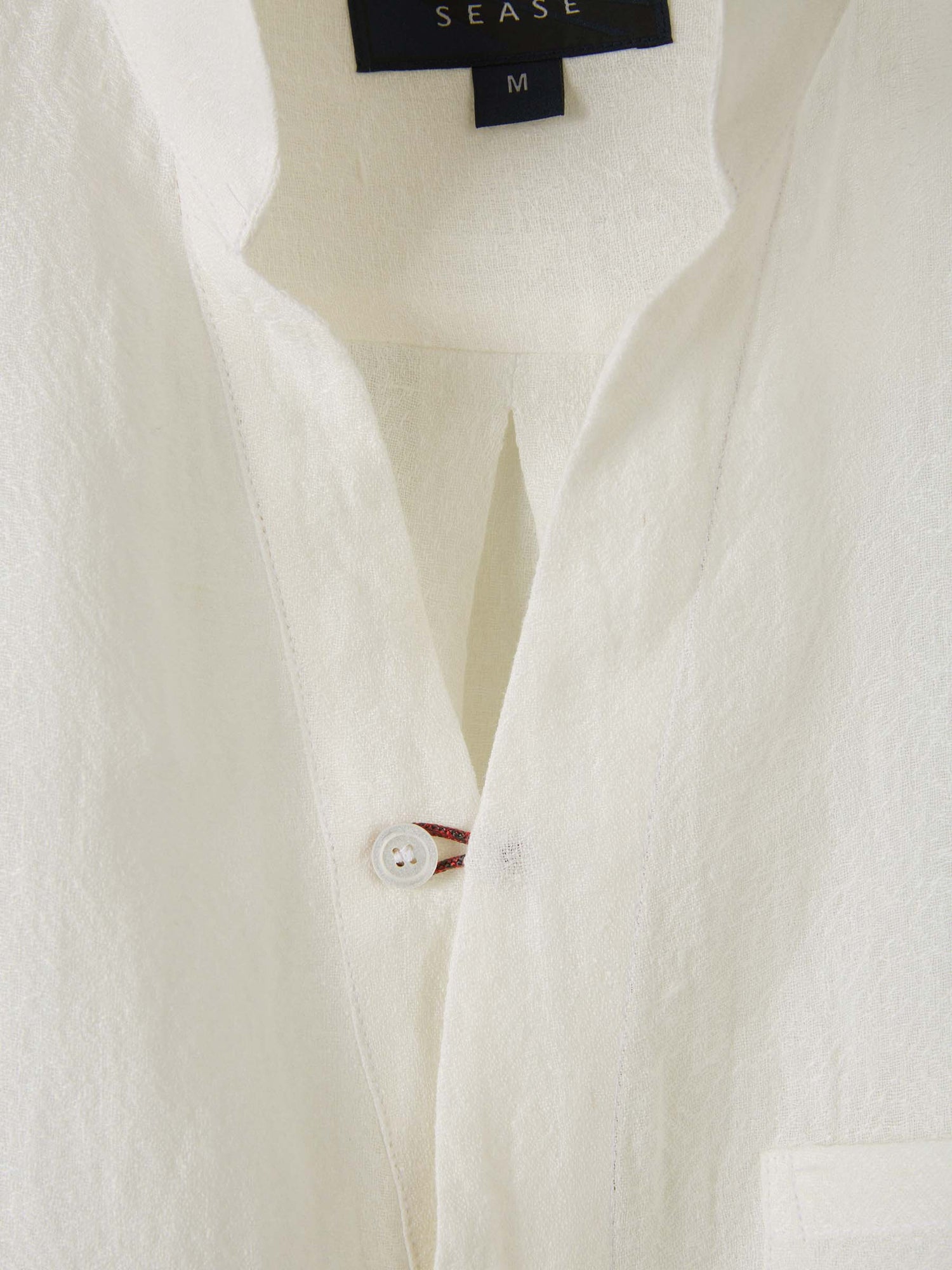 Outlet online Sease Hombre Camisa Fish Tail Lino color Blanco sku 531-006163 01 - Foto 3
