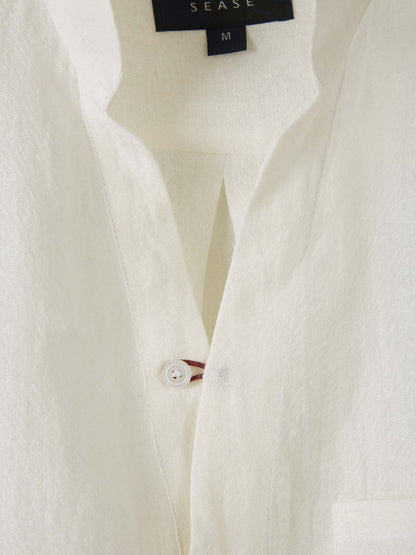 Outlet online Sease Hombre Camisa Fish Tail Lino color Blanco sku 531-006163 01 - Foto 3