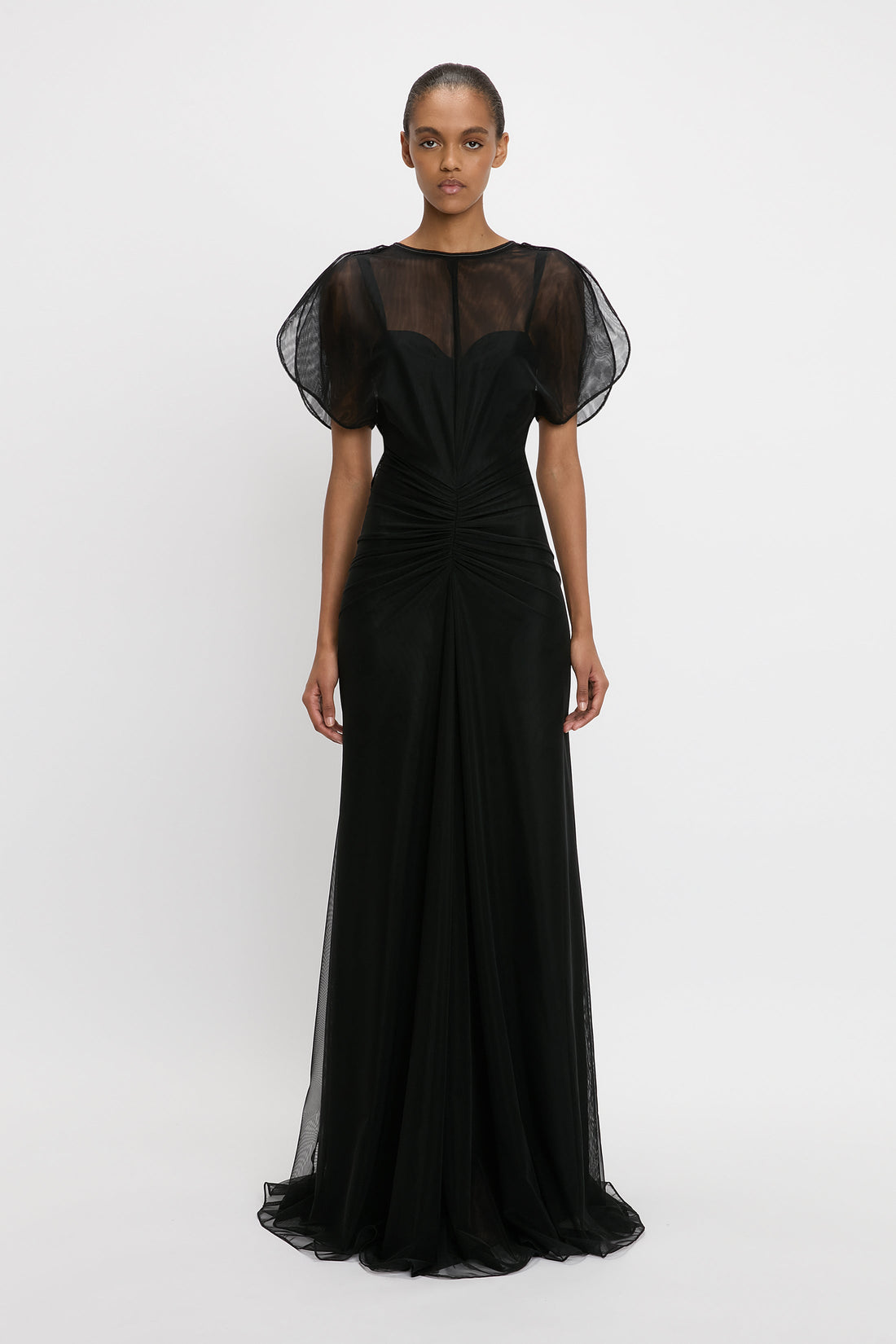 Outlet online Victoria Beckham Mujer Vestido Maxi Bella color Negro sku 732-001506 01 - Foto 2