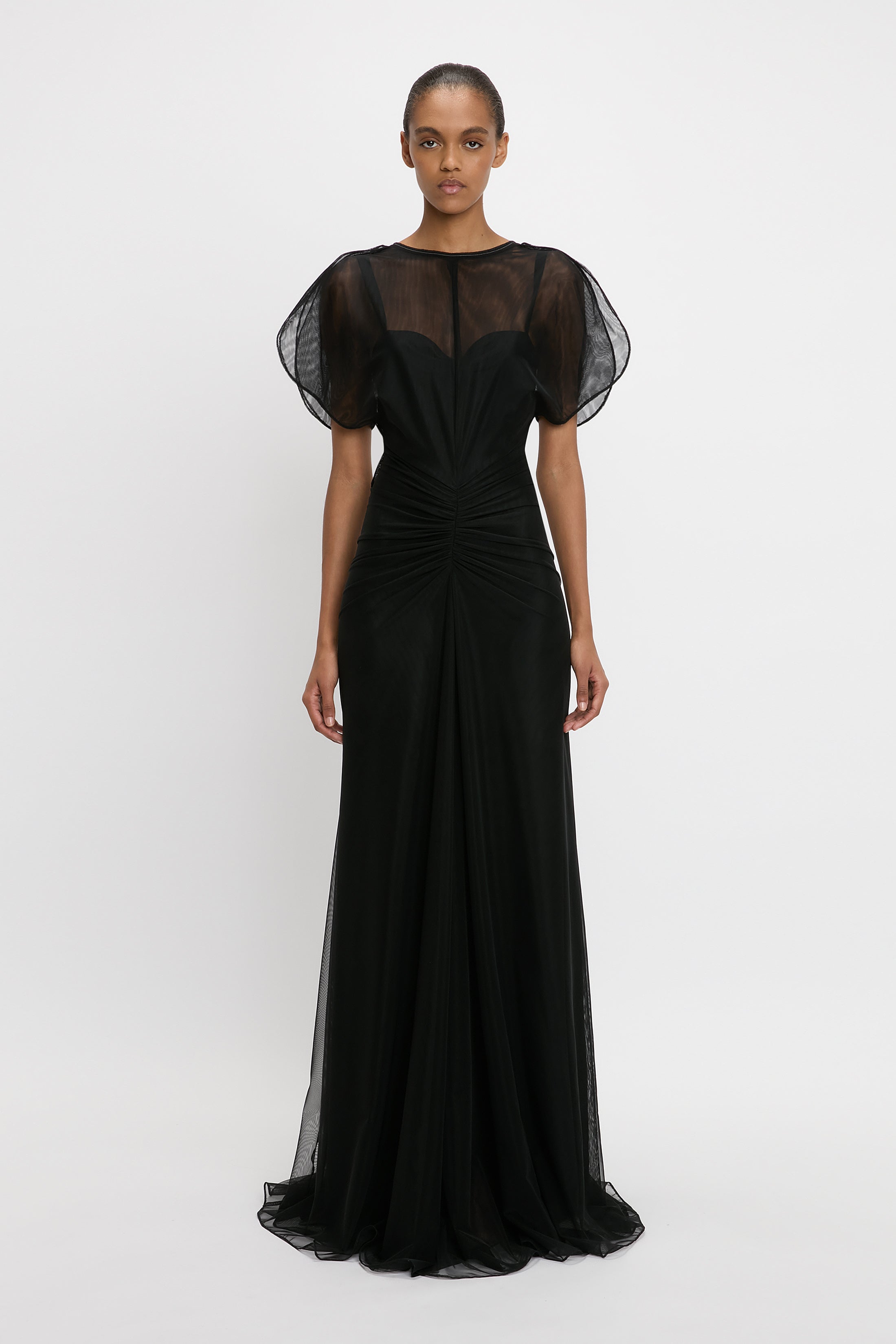 Outlet online Victoria Beckham Mujer Vestido Maxi Bella color Negro sku 732-001506 01 - Foto 2