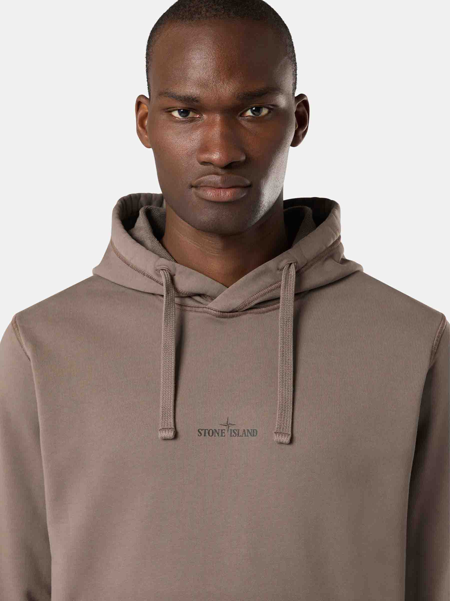 Outlet online Stone Island Hombre Sudadera Logo Algodón color Marron sku 545-001662 03 - Foto 4