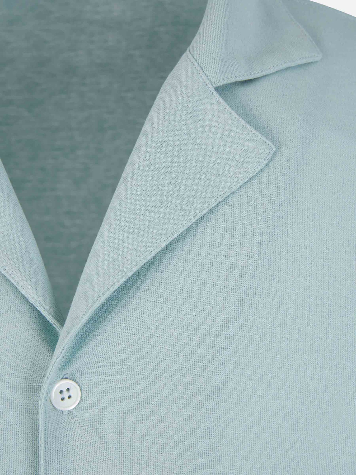 Outlet online Zanone Hombre Polo Abierto Algodón color Azul Cielo sku 552-001433 01 - Foto 3