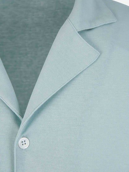 Outlet online Zanone Hombre Polo Abierto Algodón color Azul Cielo sku 552-001433 01 - Foto 3
