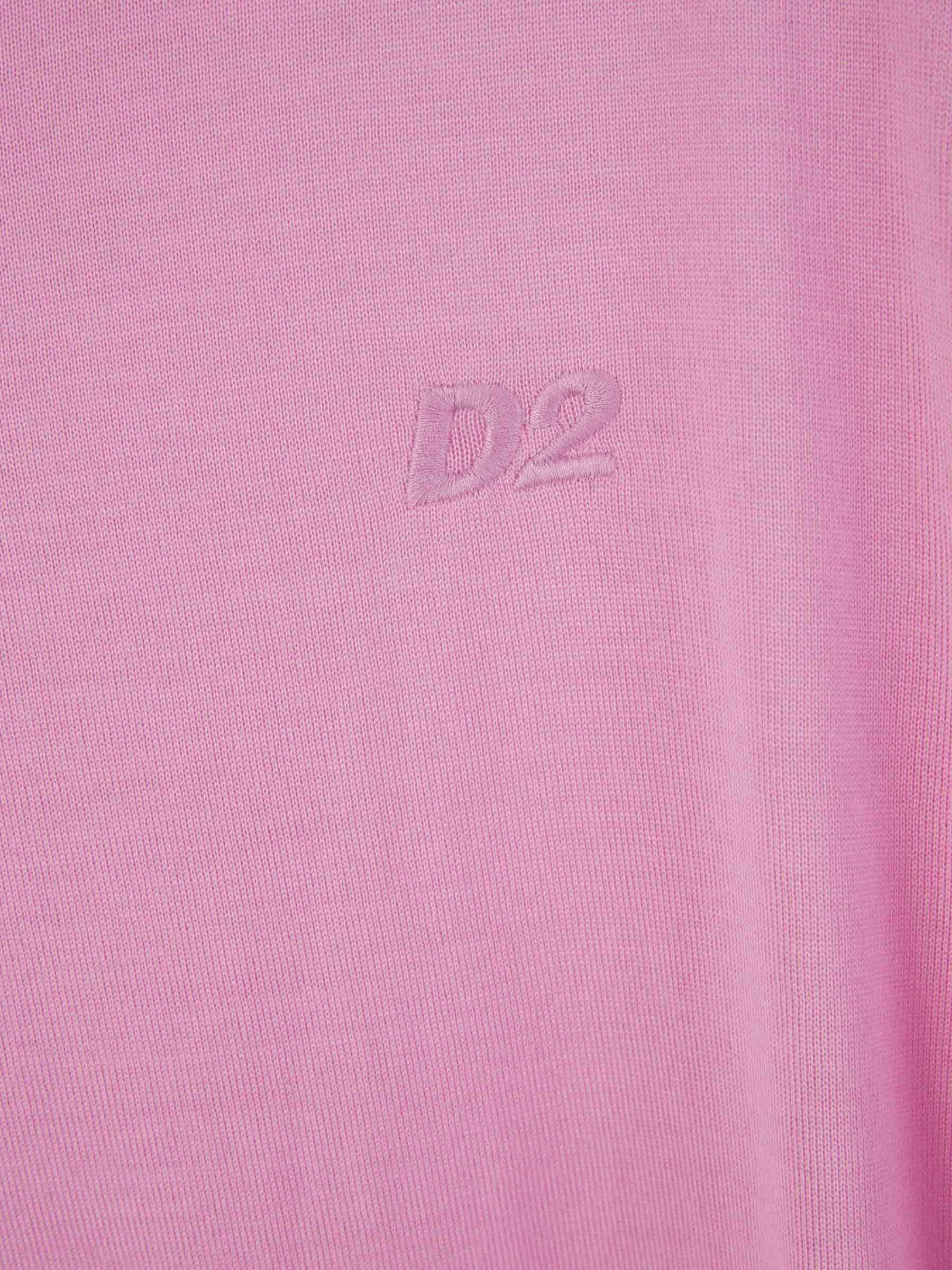 Outlet online Dsquared2 Hombre Jersey Lana Logo color Rosa sku 542-002336 01 - Foto 4