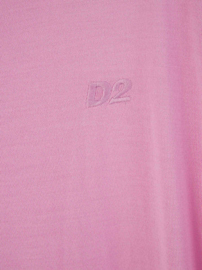 Outlet online Dsquared2 Hombre Jersey Lana Logo color Rosa sku 542-002336 01 - Foto 4