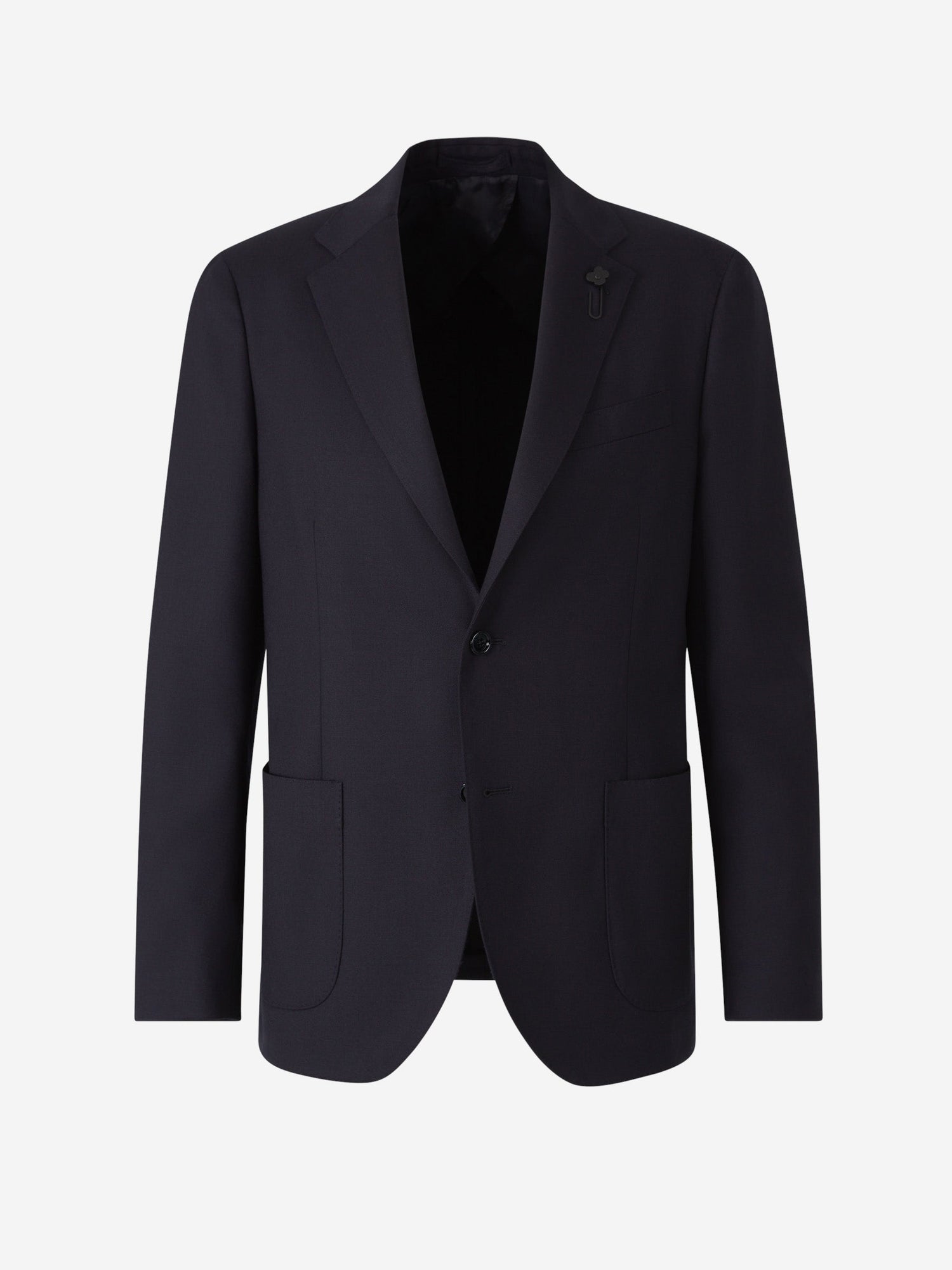 Outlet online Lardini Hombre Americana Lana Lisa color Azul Noche sku 312-002823 01 - Foto 1