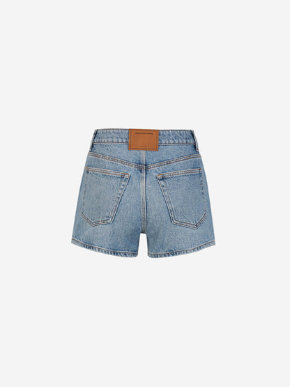 Outlet online Alexander Wang Mujer Shorts Denim Algodón color Azul Denim sku 762-000440 01 - Foto 2