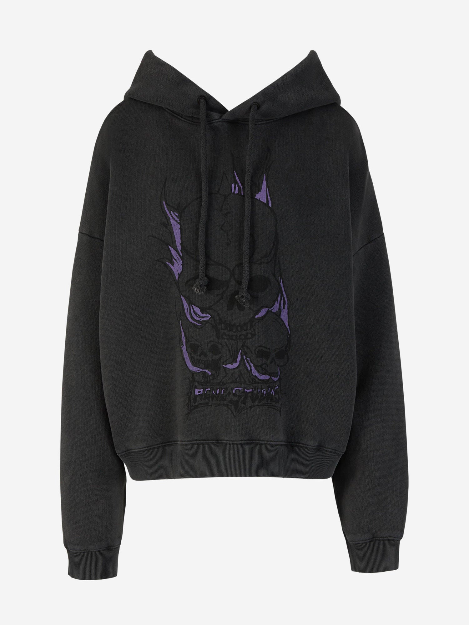 Outlet online Acne Studios Mujer Sudadera Estampada Capucha color Gris Antracita sku 715-000135 01 - Foto 1