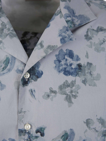 Outlet online Officine Générale Hombre Camisa Eren Algodón color Azul sku 532-000579 01 - Foto 4