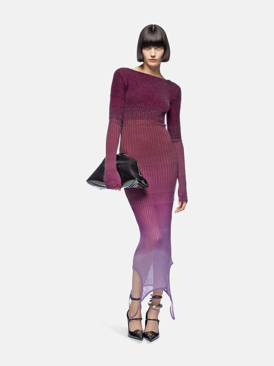 Outlet online The Attico Mujer Vestido Midi Degradè color Burdeos sku 721-000270 01 - Foto 2