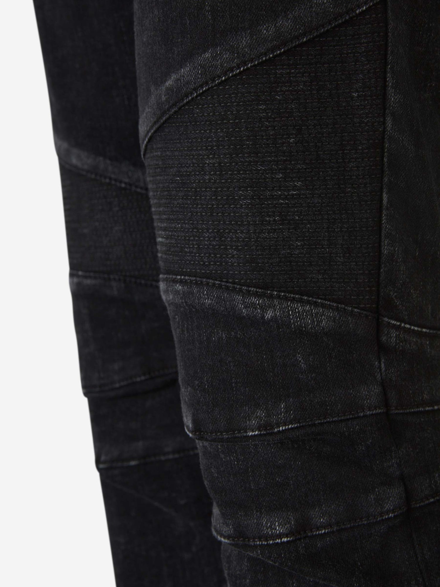 Outlet online Balmain Hombre Jeans Slim Fit Biker color Negro sku 522-002617 01 - Foto 5
